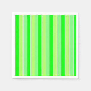 Lime Green Stripes Napkins