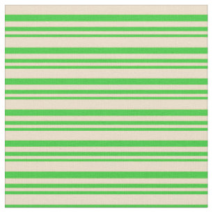 Lime Green & Tan Lines Fabric