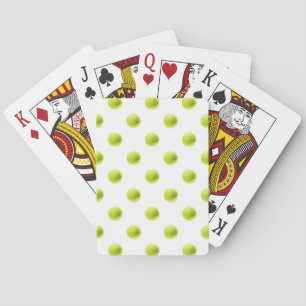Lime Green Tennis Balls Background Ball Poker Cards
