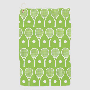 Lime Green Tennis Racket Sweat Towel