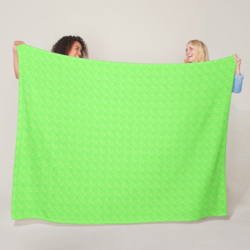 Lime Green Texture Fleece Blanket