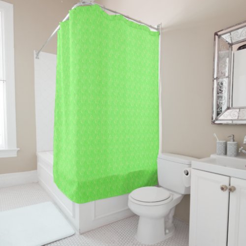 Lime Green Texture Shower Curtain