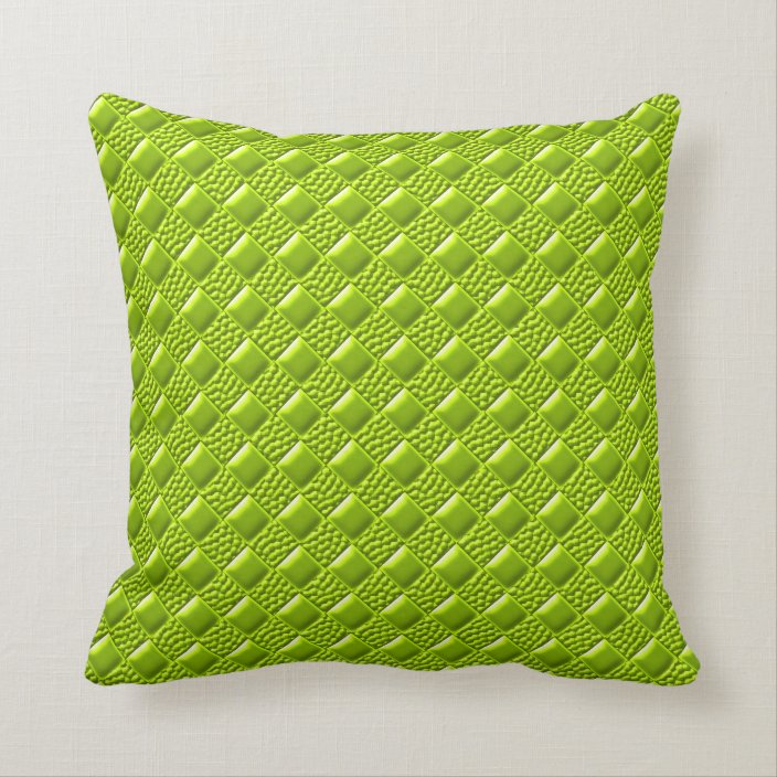 Lime Green Throw Pillow