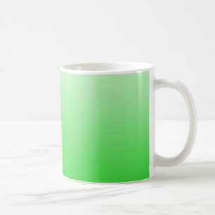 lime green to white gradient #00cc00 coffee mug