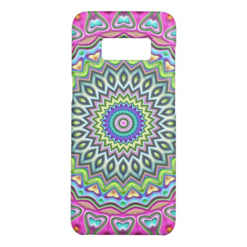 Lime Green Turquoise Pink Mandala Art Pattern Case_Mate Samsung Galaxy S8 Case