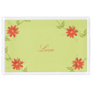 Lime Green Vanity Tray