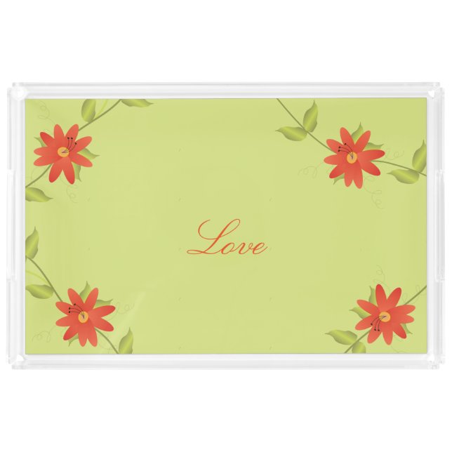 Lime Green Vanity Tray (Front)