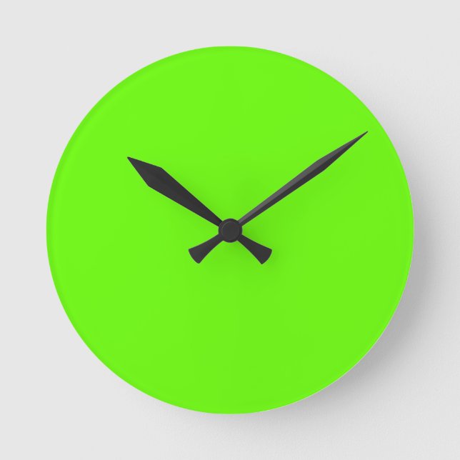 Lime Green Wall Clock (Front)