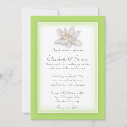 Lime Green Wedding Invitations