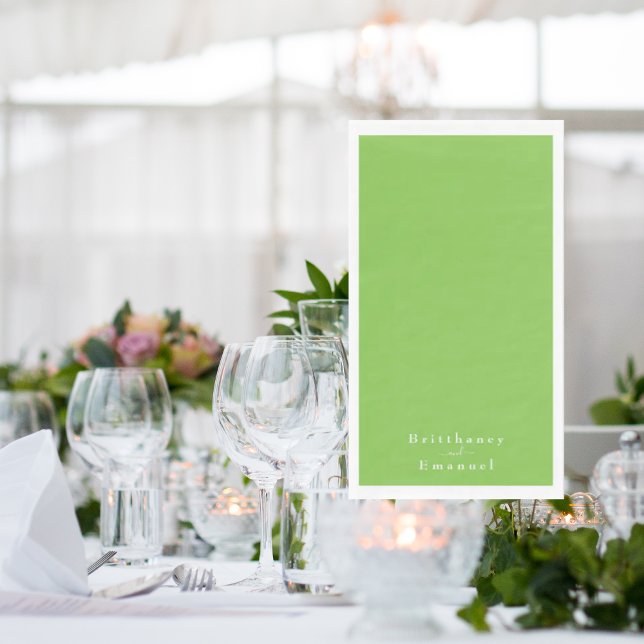  Lime Green Wedding Paper Guest Towels (Creator Uploaded)