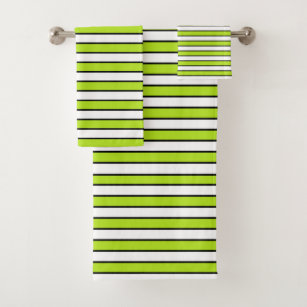 lime green bathroom towels