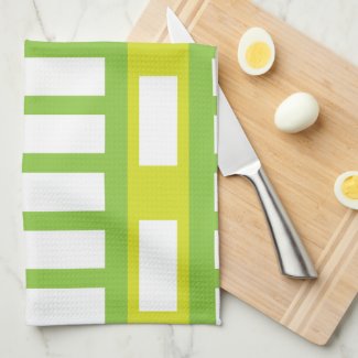 Lime Green White Color Modern Stripe