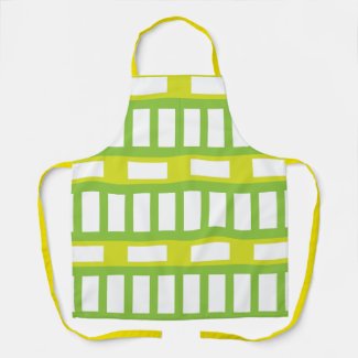 Lime Green White Color Stripes Pattern