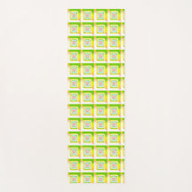Lime Green Yellow Blue Pink 3D Puffy Squares