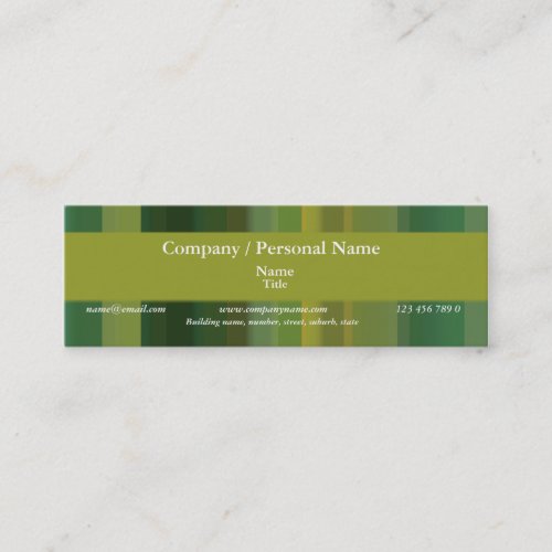 Lime Green Yellow delight _ customizable Mini Business Card