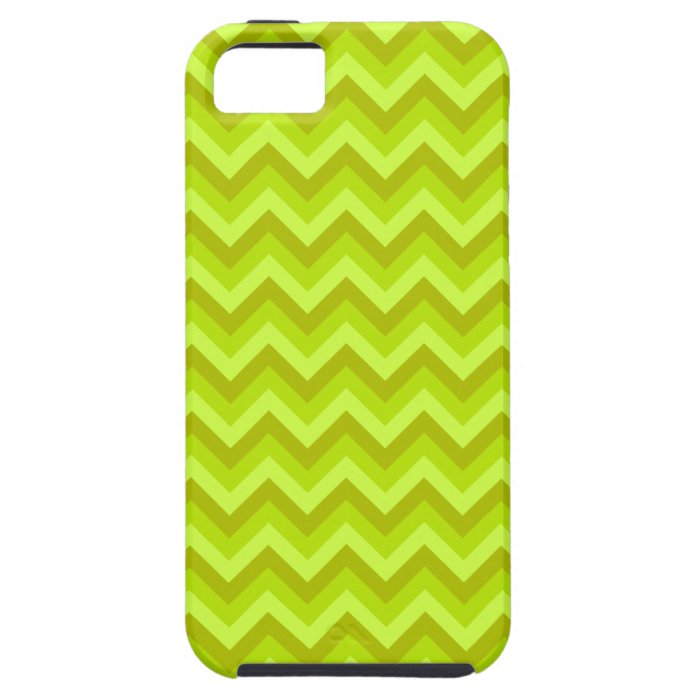 Lime Green Zig Zag Pattern. iPhone 5 Cases