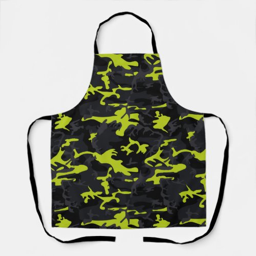 Lime Highlights Camo Apron