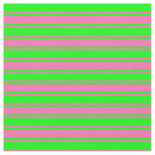 Lime & Hot Pink Colored Pattern of Stripes Fabric
