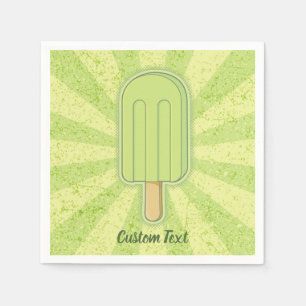 Lime Ice Cream Stick Napkins