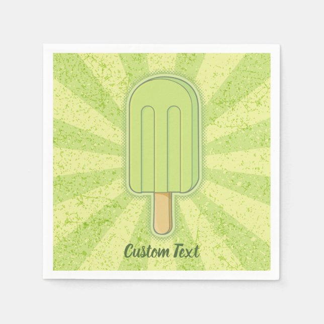 Lime Ice Cream Stick Napkins (Front)