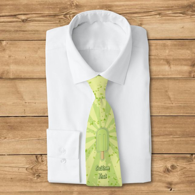 Lime Ice Cream Stick Neck Tie (Creator Uploaded)