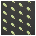 Lime Ice Cream Stick Pattern Fabric