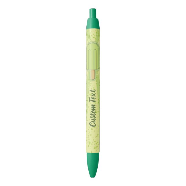 Lime Ice Cream Stick Pen (Front Vertical)