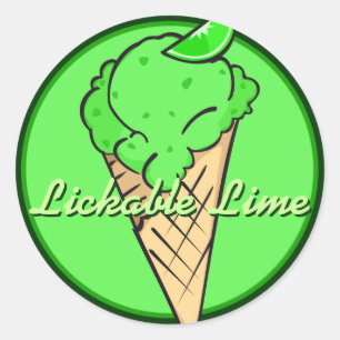Lime Icecream Sticker