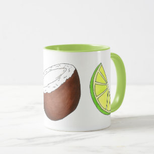 Lime in the Coconut Tropical Island Fruit Citrus Mug