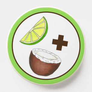 Lime in the Coconut Tropical Island Fruit Foodie PopSocket
