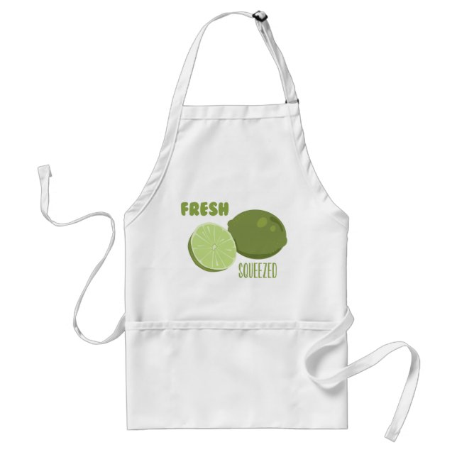 Lime Juice Adult Apron (Front)