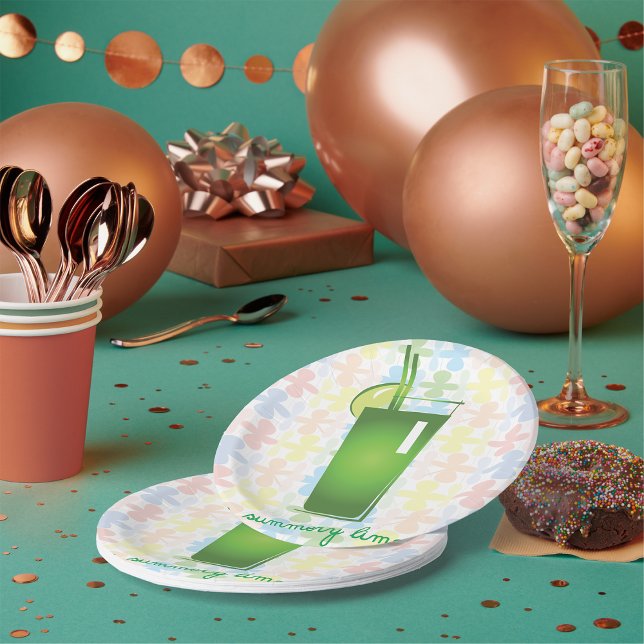 Lime Juice Paper Plates (Creator Uploaded)