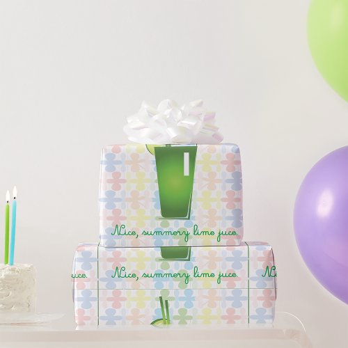 Lime Juice Wrapping Paper