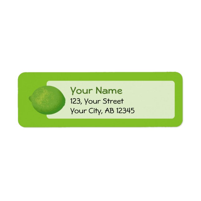 Lime Label (Front)