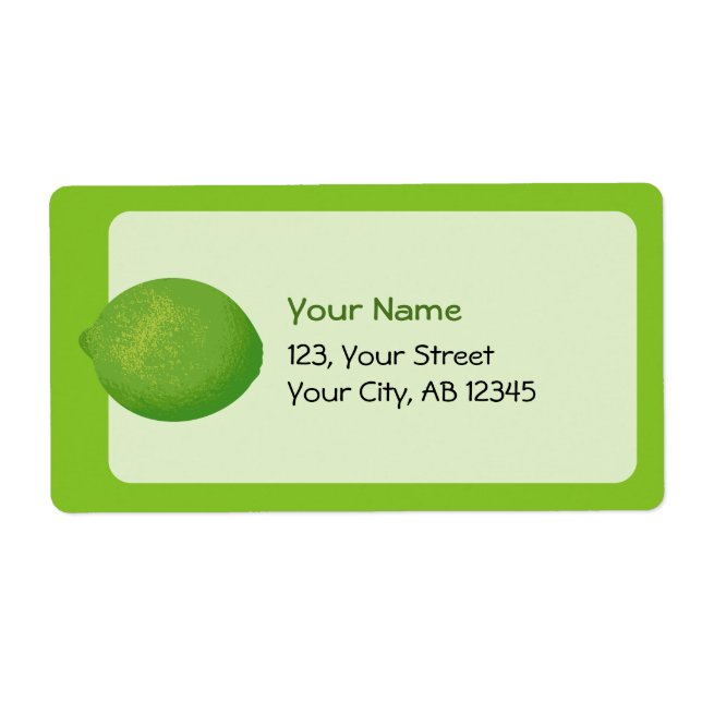 Lime Label (Front)