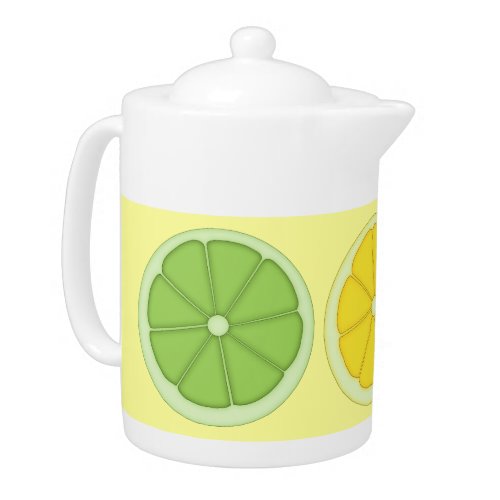 Lime Lemon and Orange Teapot