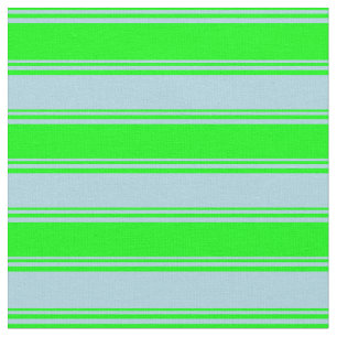Lime & Light Blue Lines/Stripes Pattern Fabric
