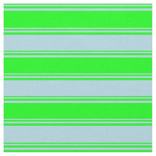 Lime & Light Blue Lines/Stripes Pattern Fabric