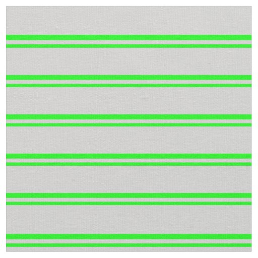 Lime & Light Grey Lined/Striped Pattern Fabric