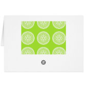 Lime Mandala Cards (Back Horizontal)