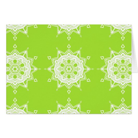 Lime Mandala Cards (Front Horizontal)