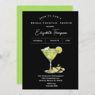 Lime Margarita Bridal Cocktail Shower Invitation