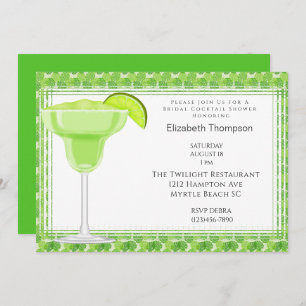 Lime Margarita Bridal Shower Invitation