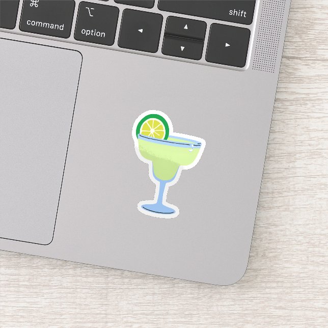 Lime Margarita Glass Sticker (Detail)