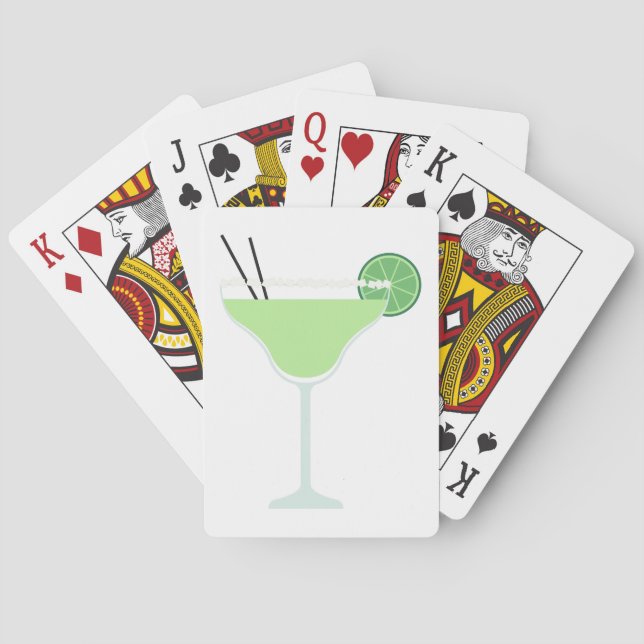 Lime Margarita Poker Cards (Back)