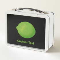 Lime Metal Lunch Box