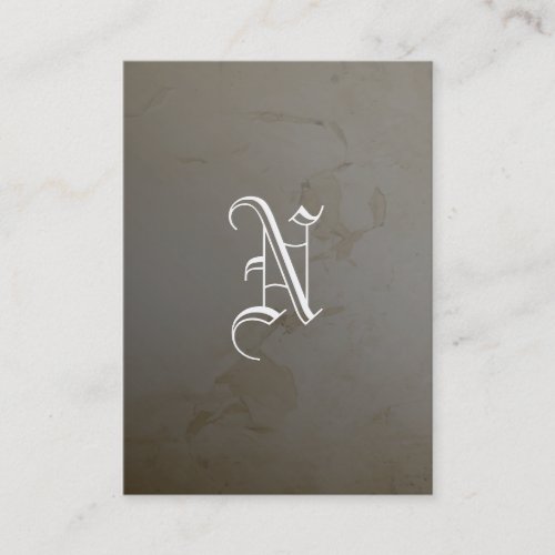 Lime Monogram Business Card Templates