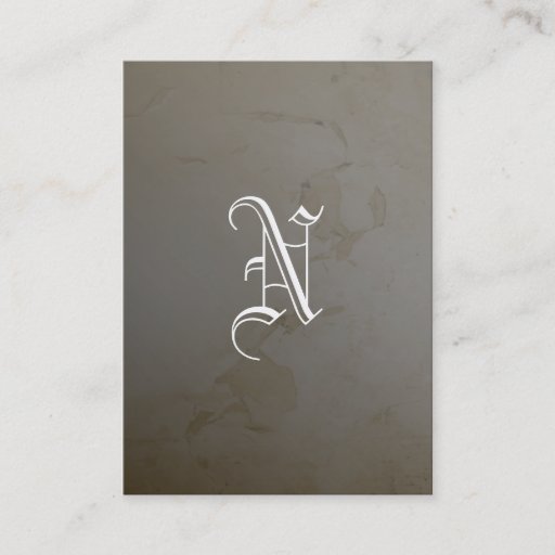 Customizable Lime Monogram Business Card Templates