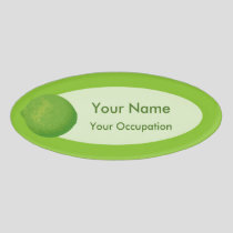 Lime Name Tag
