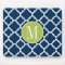 Lime & Navy Geometric Pattern Custom Monogram